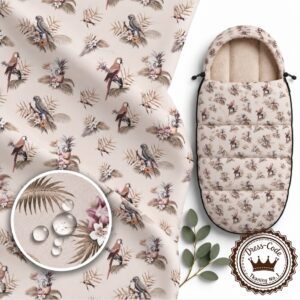 Tropical Island Sepia Rose- Poliester wodoodporny