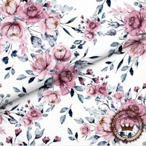 Romantic Flowers- Bawełna Premium