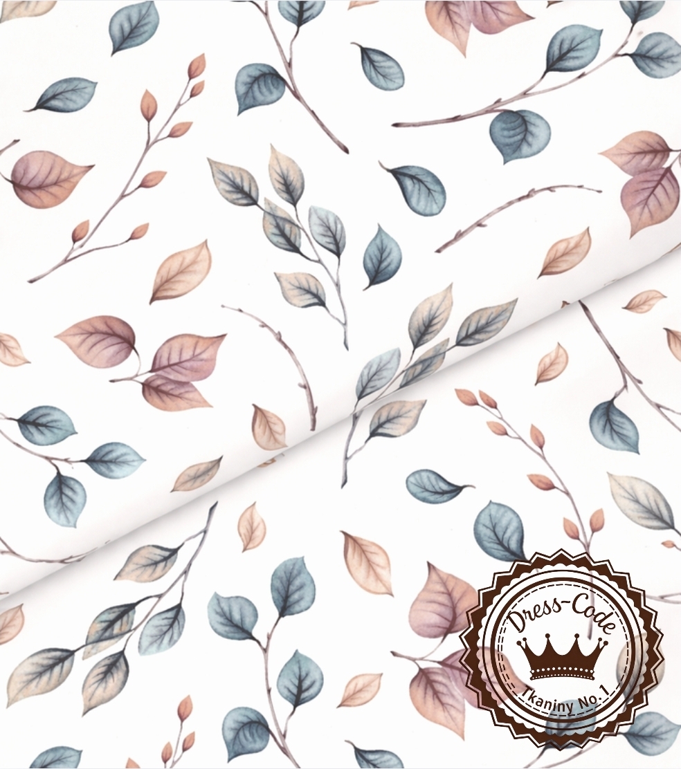 Listki kolorowe- Bawełna Premium