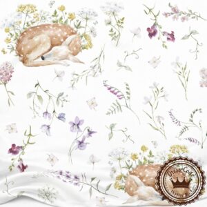 Sarenki na łące na białym tle- Bambus 100%