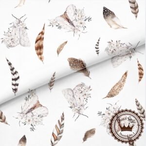 Ćmy i pióra- Bawełna Premium