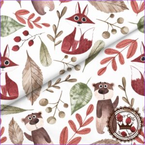 Liski i misiaki - Bawełna Premium