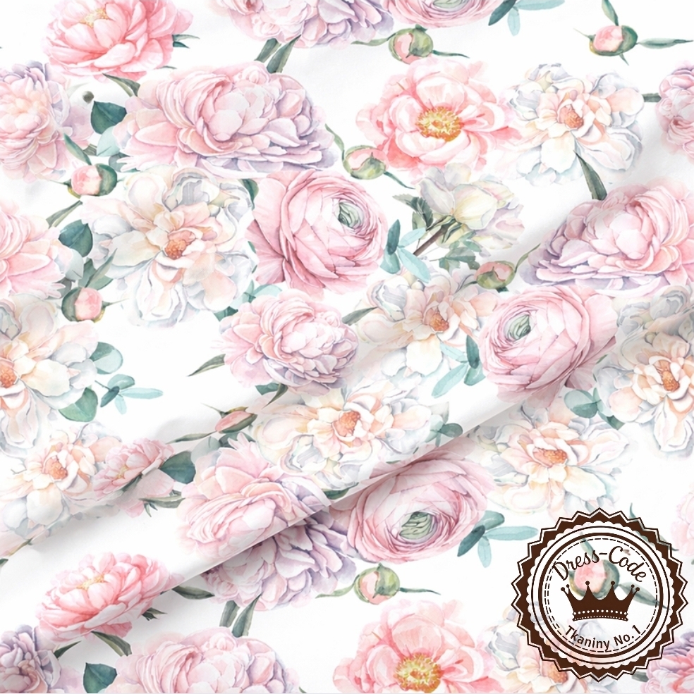 Jak w kwiaciarni- Bawełna Premium