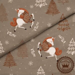 Jednorożec w sweterku- Bawełna Premium