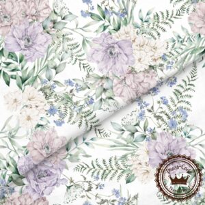 Margaretki i dzikie róże - Bawełna Premium