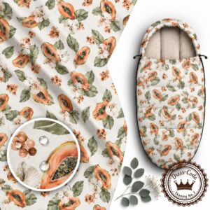 Papaya i storyczyki- Poliester wodoodporny