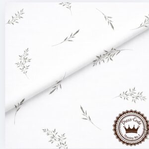 Zielone gałązki- Bawełna Premium