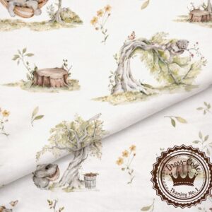 Niedźwiedzie figle- Bawełna Premium