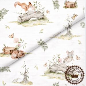 Zwierzątka w biegu- Bawełna Premium