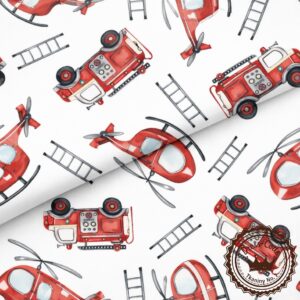 Straż pożarna- Bawełna Premium