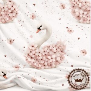 Wiosenne łabędzie-  Bambus 100%