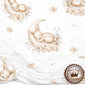 Śpiący króliczek na księżycu-  Bambus 100%