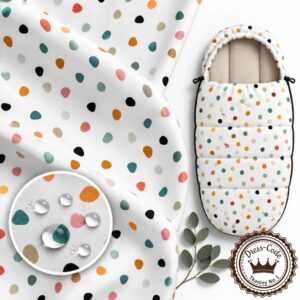 Kolorowe kropki- Poliester wodoodporny