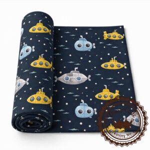 Łodzie podwodne- Dresówka pętelka Premium+, Druk cyfrowy