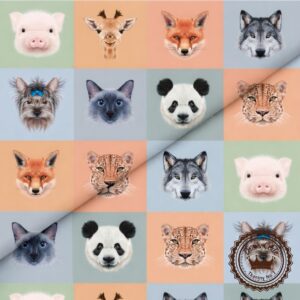 Zwierzątka- Bawełna Premium