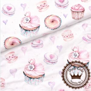 Słodkie łabędzie- Bawełna Premium