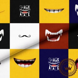 Śmieszne minki - Bawełna Premium