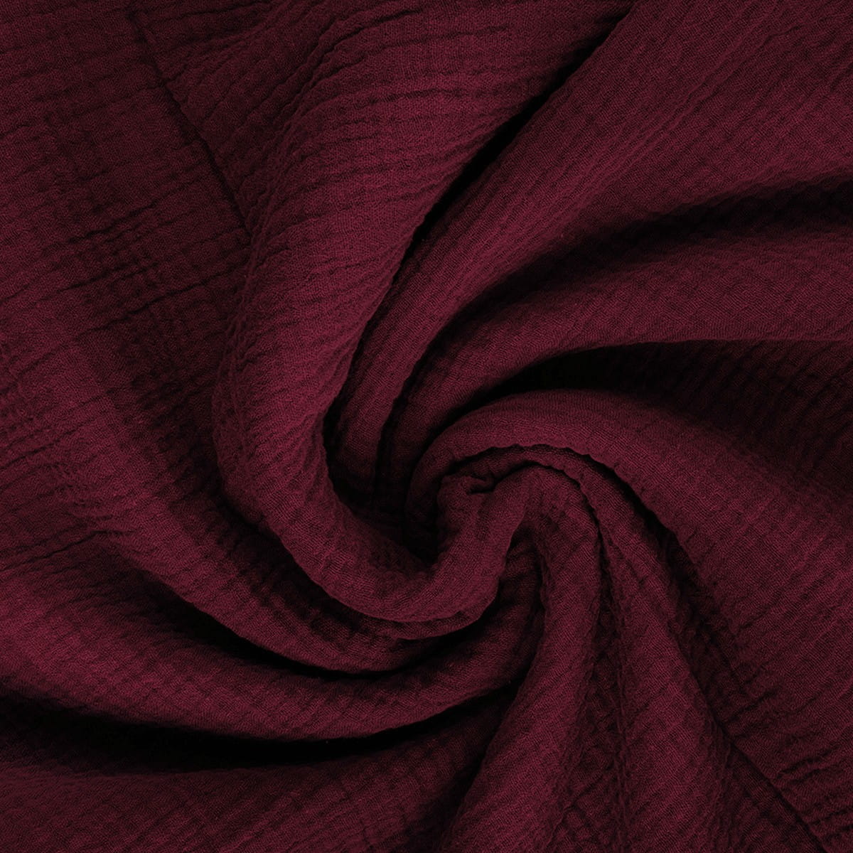 Czerwone Wino- Muślin bawełniany 100%