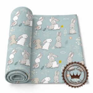 Przytulaki na miętowym tle- Dresówka pętelka Premium+, Druk cyfrowy