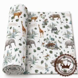 Safari- Dresówka pętelka Premium+, Druk cyfrowy