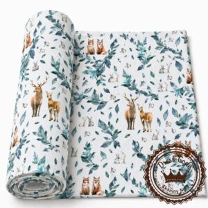 Leśne zwierzęta- Dresówka pętelka Premium+, Druk cyfrowy