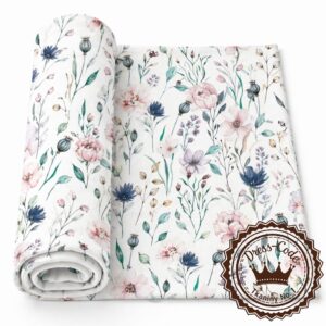 Makowa łąka- Dresówka pętelka Premium+, Druk cyfrowy