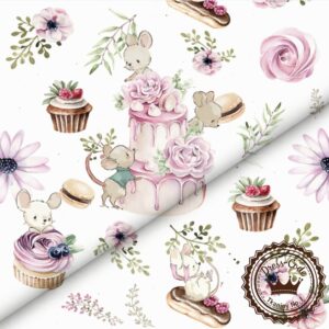 Słodkie Myszki- Bawełna Premium