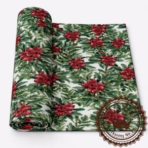 Żurawinki- Dresówka pętelka Premium+, Druk cyfrowy