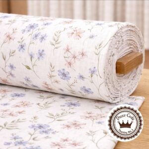 Łączka-  Muślin bawełniany 100% Druk cyfrowy